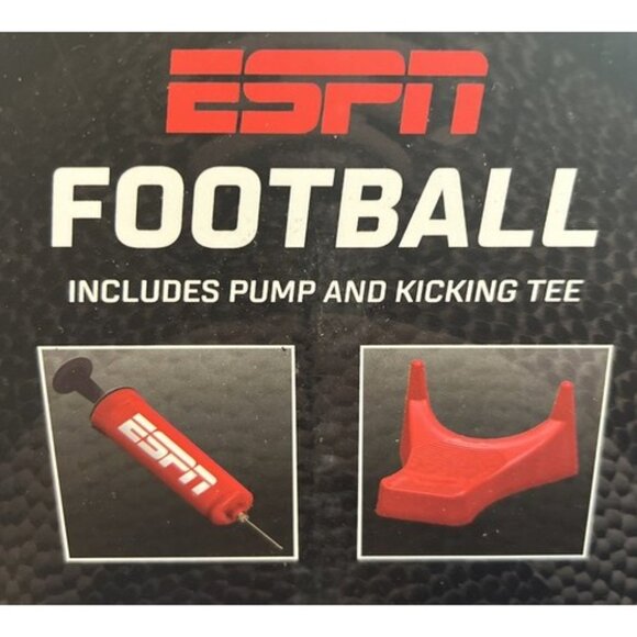 ESPN MB2 Junior Size Football Pack with Kicking Tee and Pump NEW in BOX - Picture 6 of 6